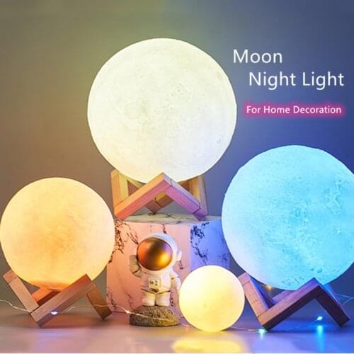 European Style Home Decoration Moon Night Light New Bedroom And Living Room Ornament Small Moon Gift