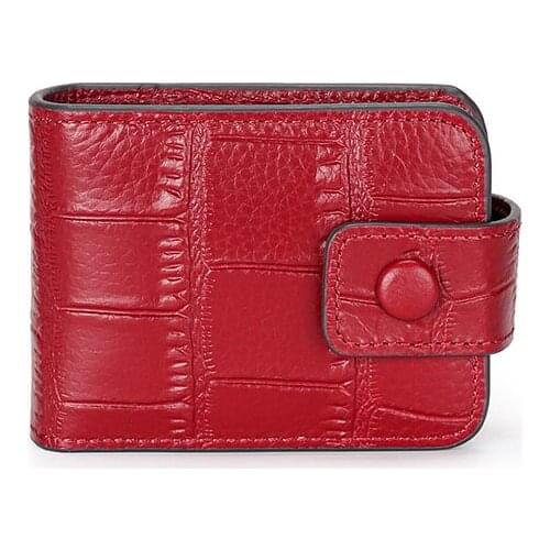 COMFORSKIN Genuine Leather Women Lipstick Bag New Arrivals Crocodile Pattern Gils Lipstick Pocket Female Small Cosmetic Bag