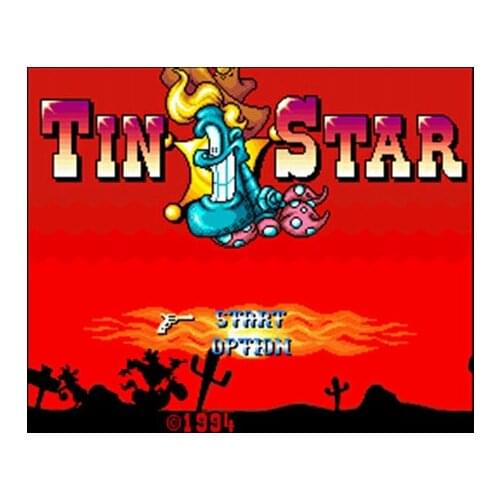 Tin Star NTSC Version 16 Bit 46 Pin Big Gray Game Card For USA Game Players