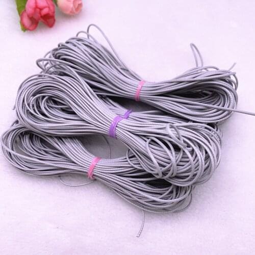 0.5-2.0mm Light Grey Waxed Cord Waxed Thread Cord String Strap Necklace Rope Beads for Jewelry Making DIY Bracelet Accessories