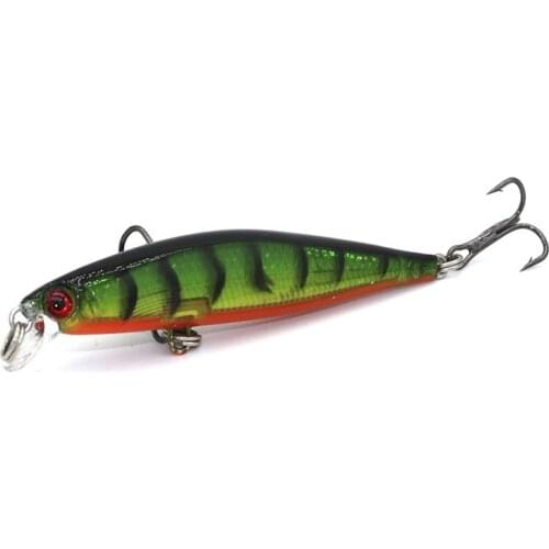 1PCS Minnow Fishing Lure 8cm 5.2g Topwater Hard Bait Wobbler Jig Bait Crankbait Carp Striped bass Pesca Fishing tackle SwimBait