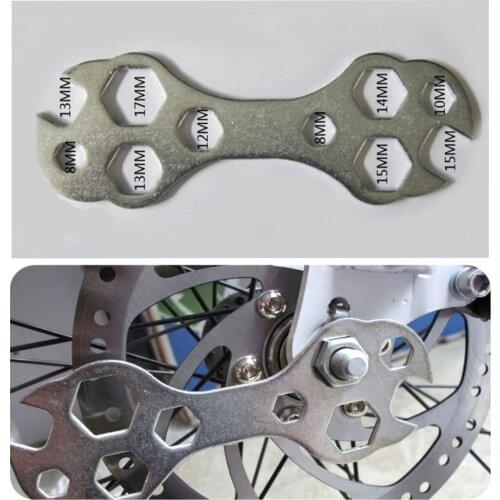 1PC Bicycle Multifunctional Wrench Multitool Portable Wrench 8-15mm Hex Wrench Spanner Bicycle Repair Hand Tools
