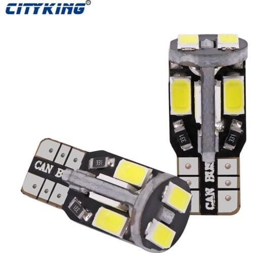 100x T10 led Canbus 194 168 W5W 5630 5730 led t10 10smd Car Side Wedge Light LED Interior Bulb Reading Light Car Light Sourse