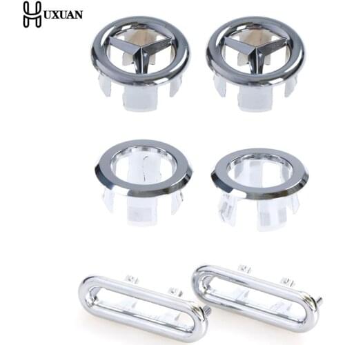 2pcs Sink Hole Round Overflow Cover Ceramic Pots Basin Sink Overflow Covers Kitchen Hotels Bathroom Accessories