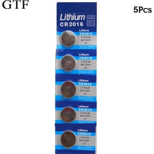 5pcs/pack 3V CR2016 Button Battery ECR2016 DL2016 BR2016 KL2016 Cell Coin Lithium Battery For Watch Electronic RC Toy