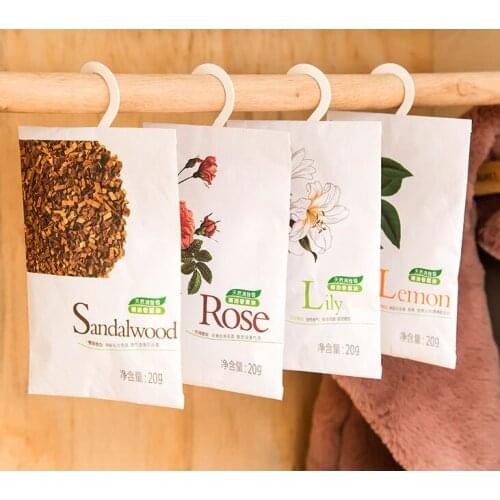 6 Taste Fresh Air Scented Fragrance Home Wardrobe Drawer Car Perfume Sachet Bag Aromatherapy Package