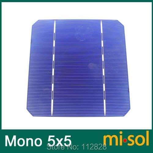 72pcs/lot of Mono Solar Cell 5x5 2.8w, GRADE A, monocrystalline cell, DIY solar