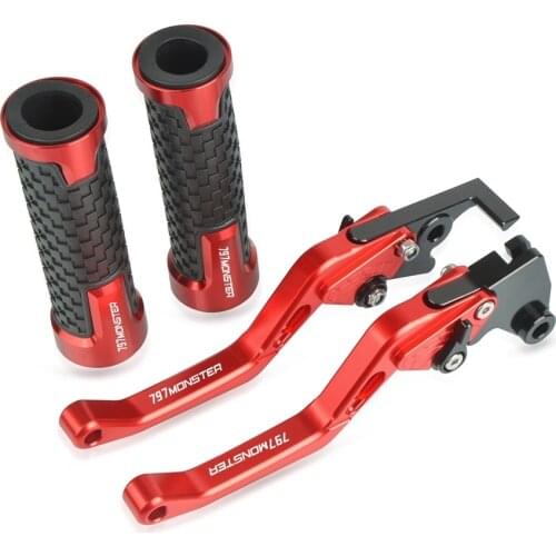 797 monster Adjustable Brake Handle Clutch Levers handbrake shaft Motorcycle Thruster Grip For Ducati 797 MONSTER 2017 2018