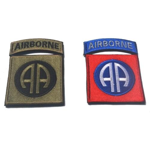 US army 82ND airborne patches tactical military special forces armband hook insignia embroidered for cloth jacket