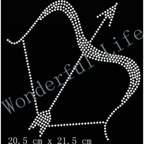 Free Shipping Sagittarius Zodiac Astrological sign Iron On Bling Transfer