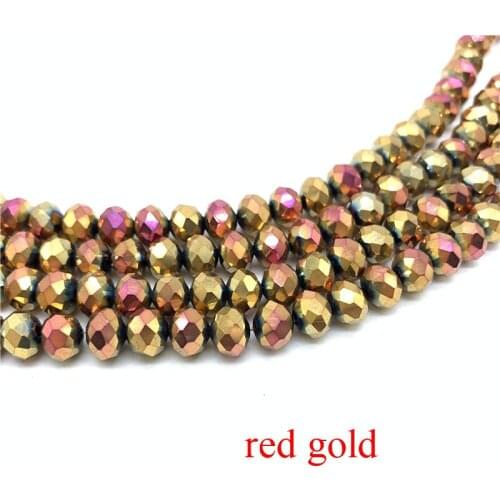 2X3/3X4/4X6/6X8mm Rondelle Crystal Glass Beads Loose Spacer Round Beads for Jewelry Making Jewelry Diy Beads