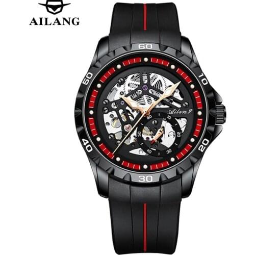 Luminous Fashion Mens Watches Top Brand Luxury Mechanical Watch For Men Casual Wrist Watches Silicone Strap Chic Relogio