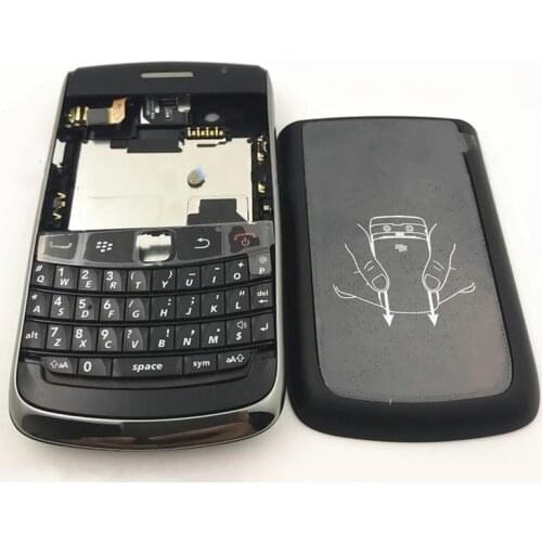 For BlackBerry Bold 9700 9780 Housing Rear Battery Cover Case +English Keypad +Side Button +Logo