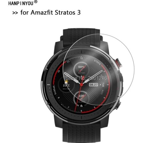 For Xiaomi Huami Amazfit Stratos3 Tempered Glass 9H 2.5D Premium Screen Protector Film For Amazfit Stratos 3 Sports Smart Watch