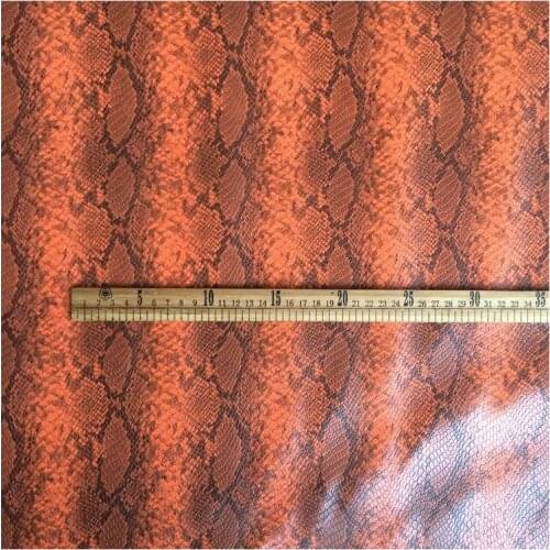 Synthetic PU imitate Python snake leather material Y004 sale by yard