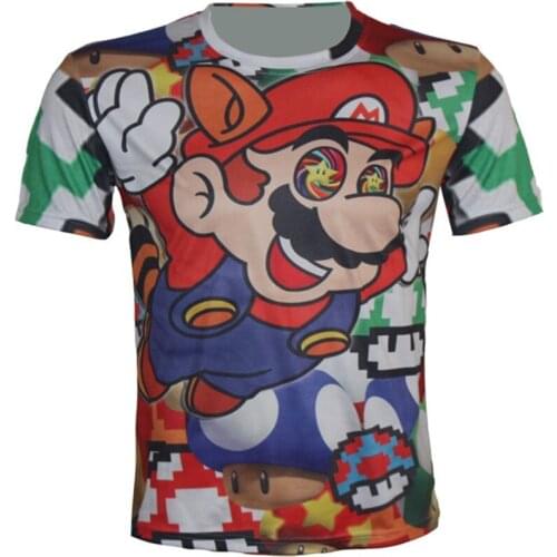 Joyonly New 2019 Summer Fashion Boys Girls 3d T shirts Mario Galaxy Printed Anime T-shirt Children Cool Tees Tops 4-20 Years