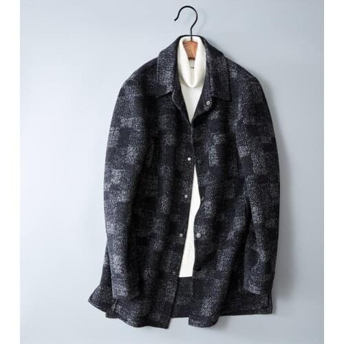 QUality Men Long High Wool Coat 2020 Winter Jacket Overcoat Plaid Male Woolen Peacoat Single Breasted mans trench coat#1977