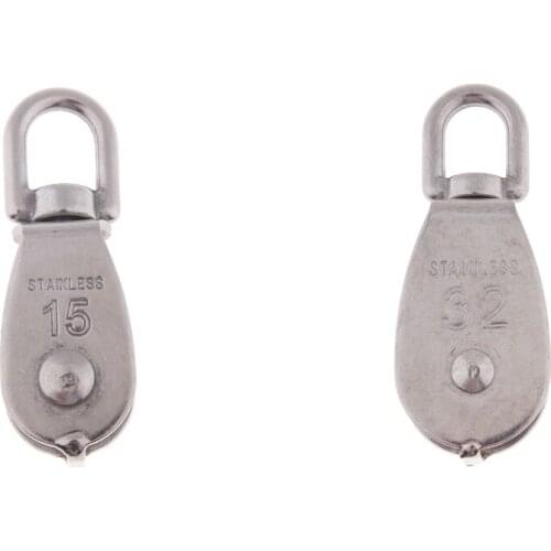 M15 and M32 Wire Rope Crane Lifting Lift Hanging Pulley Block Swivel Eye Single Pulley