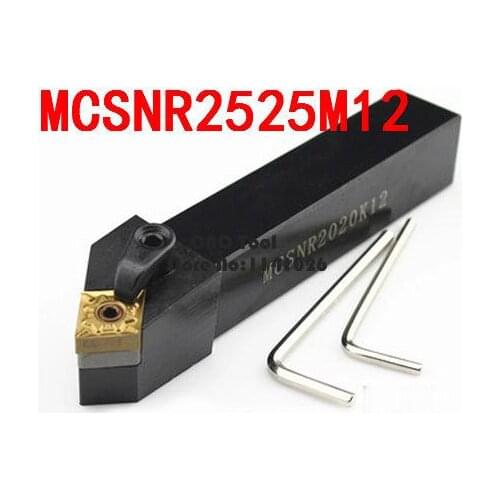 MCSNR2525M12/ MCSNL2525M12 CNC Turning Lathe Machine Tools Lathe Cutting Tools 45 degrees External Turning Tool Holder 25*25*150
