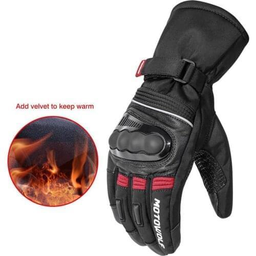 Motorcycle Winter Gloves Thick Warm Ridding Hand Warmer Waterproof Non-slip Motorbike Snowboard Winter Moto Glove Outdoor Skiing