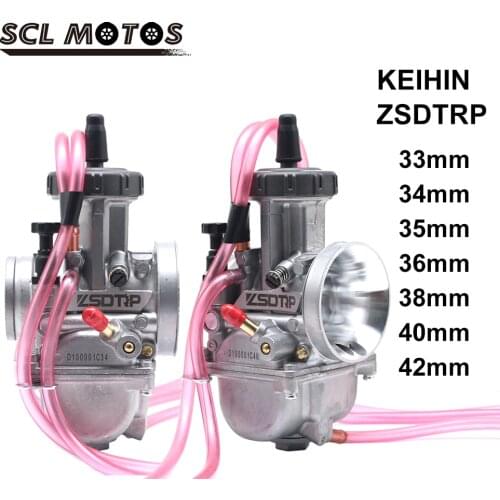 SCL MOTOS Motorcycle Motorbike KEIHIN PWK Carburetor 33 34 35 36 38 40 42mm Carb Racing Scooters Dirt Bike ATV with Power Jet