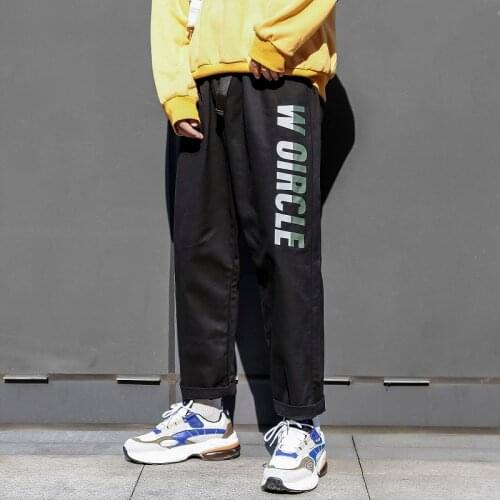 2021 Leisure Mens pants Fashion Hip Hop Wide leg pants Mens pants Fashionable Loose Decal letter Sports Long pant Size S-3XL