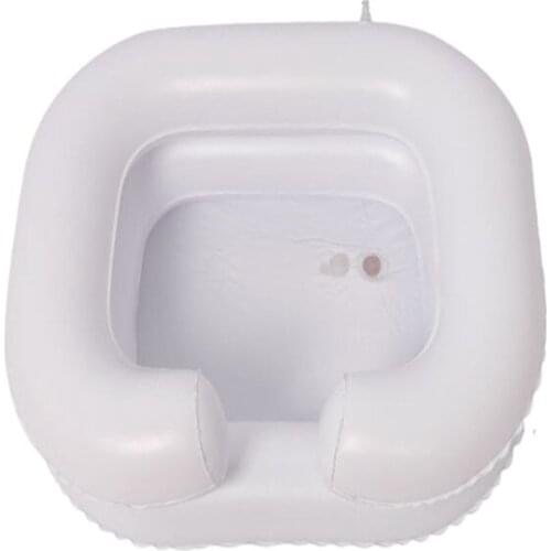 Inflatable Shampoo Conditioner Basin Elderly Care Hair Washing Basin Drain Tube