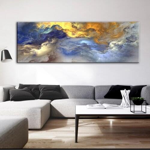 Golden Color Wall Art Canvas Prints Abstract Canvas Art Paintings On The Wall Posters And Prints Wall Decor Picture For Bed Room