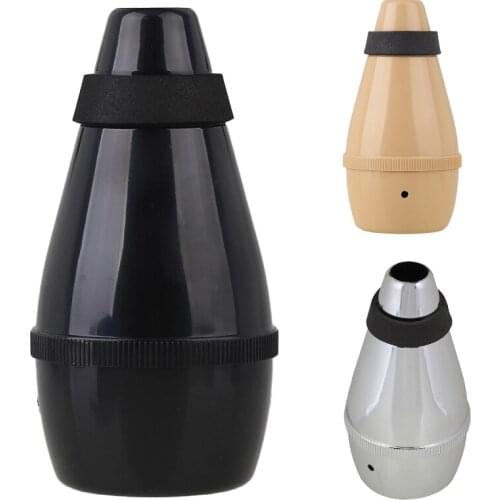 Low Resistance and Good intonation Trumpet Straight Mute Silencer Black