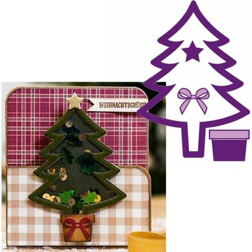 Christmas Tree Metal Cutting Die Tree&Gift&Star Die Cuts For Card Making Scrapbooking Album DIY New 2019 Embossed Crafts Cards