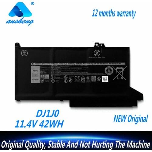 Genuine DJ1J0 Laptop Battery For Dell Latitude 12 7000 7280 7380 7480 Tablet PC PG74G PGFX4 ONFOH DJ1JO 11.4 42WH