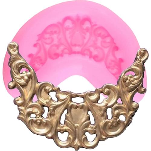 Scroll Relief Silicone Mold Wedding Cake Border Chocolate Making Mould Fondant Cake Decorating Tools Resin Clay Candy Molds