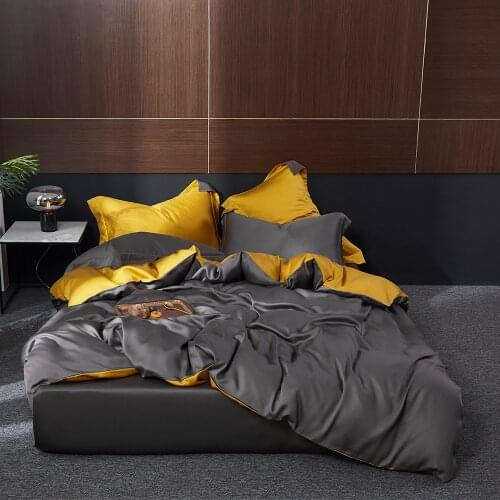 SISISILK Luxury 100% Silk Bedding Set Pure Silk Healthy Beauty Queen King Duvet Cover Set Sheet Fitted Sheet Pillowcase