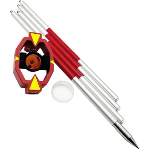 Brand new universal for total stations mini prism with 4 poles constant 0mm high quality aluminium alloy MINI PRISM SURVEYING