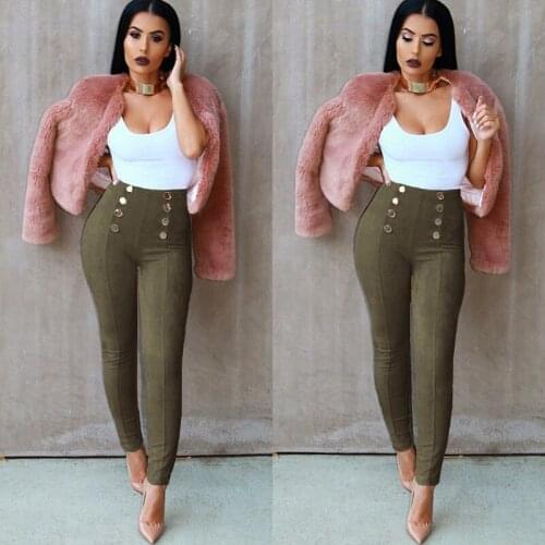 High Elastic Jumpsuit Pencil Waist Solid Summer Pants 2020 Pants Long Jeans New Fashion Women Fashion Skinny Waist for women