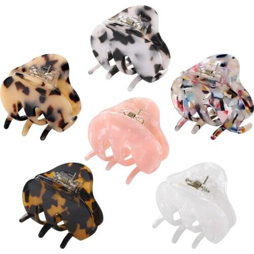 Hair Clips for Women 2.2 Inch Tortoise Barrettes Acrylic strong Hair Jaw Girls Clips Clamp Leopard small Hair Clips for Thin