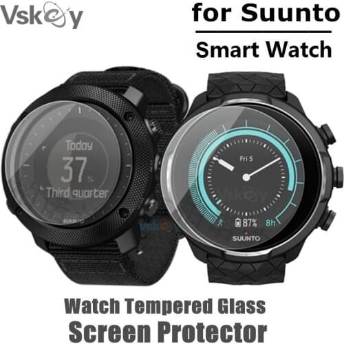 Wholesale 100PCS Tempered Glass Film for Suunto 9 Baro Peak 7 5 3 Fitness D5 Drive Screen Protector Smart Watch Film
