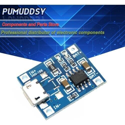 10PCS TP4056 1A Lipo Battery Charging Board Charger Module lithium battery DIY Port Mike USB 18650 new