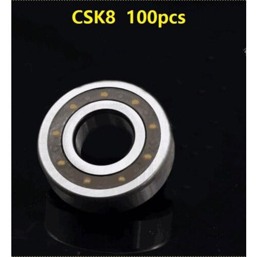 100pcs/lot CSK8 8mm One Way Clutch Bearing Without keyway 8x22x9 mm High Quality Clutch Backstop Bearing 8*22*9