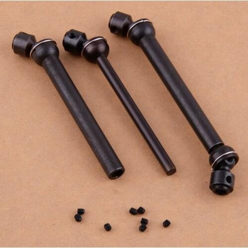 2 Set Hard Steel Universal Drive Shaft 110mm-150mm fit for SCX10 D90 RC4WD Crawler Built-in Anti-shedding