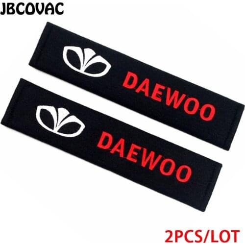 2pcs/lot Car Universal Accessories Auto Sticker Pure Cotton Cover Styling Case For Daewoo Badge Winstom Espero Nexia Matiz Lanos