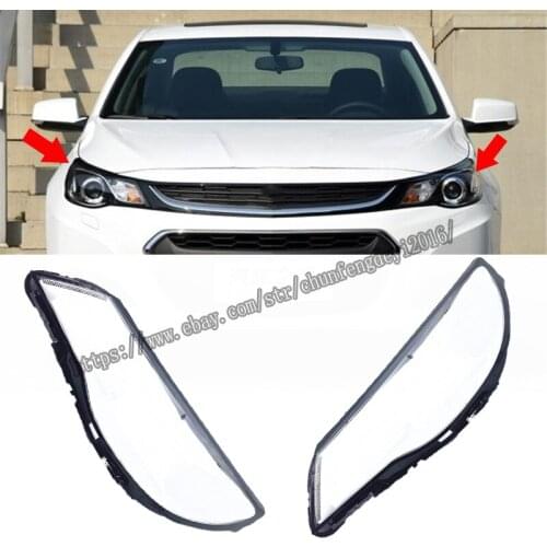 1Pair Headlight Headlamp Clear Lens Cover For Chevrolet Malibu 2016 2017 2018 high quality Car modification accessories