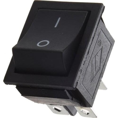 AC 250V 16A 4 Pin ON/OFF I/O 2 Position DPST Snap in Boat Rocker Switch 28x21mm