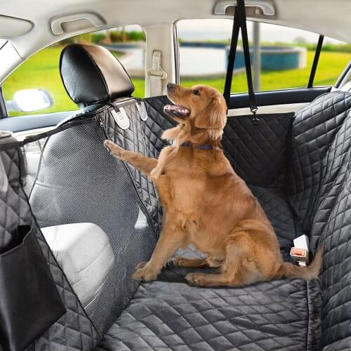 Travel Pet Dog Car Seat Cover Waterproof Pet Carrier Pet Transport Car Backseat Mats Protector Mat with Safety Belt For Dogs
