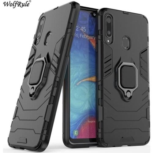 For Samsung Galaxy A20S Case For Samsung A20S Phone Bumper Ring Holder Armor Phone Case For Samsung Galaxy A20S Cover A207