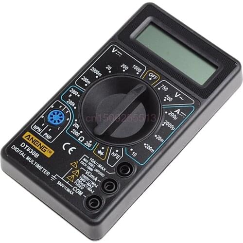DT-830B Multimeter LCD Auto Range Voltmeter Digital Ohmeter Volt Tester