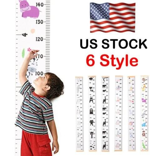 FAROOT Kids Height Chart Giraffe Rocket Wall Sticker Nursery Growth Measure Ruler Decal