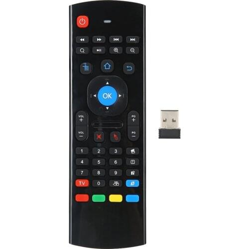 MX3 2.4G Wireless Air Fly Mouse Motion Sensing Infrared Remote Controller for TV PC