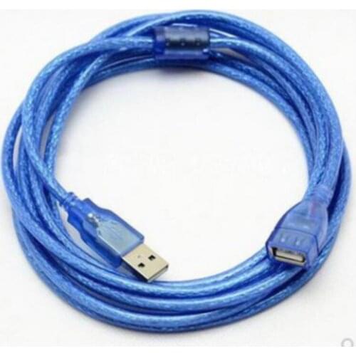 USB cable factory direct sales full copper blue USB extension cable 3 meters USB male to female A / F data extension Data cable