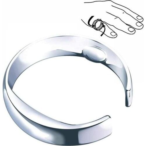 Anti Snore Ring Magnetic Therapy Acupressure Treatment Against Snoring Device Snore Stopper Finger Ring Sleeping Aid 2019